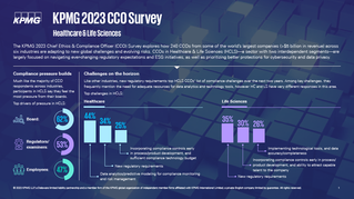 Industry perspectives: KPMG 2023 CCO Survey | Healthcare and Life Sciences