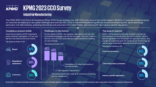 Industry perspectives: KPMG 2023 CCO Survey | Industrial Manufacturing