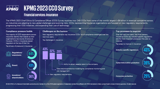 Industry perspectives: KPMG 2023 CCO Survey | Financial Services: Insurance